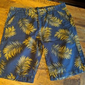 Blue and yelllow shorts